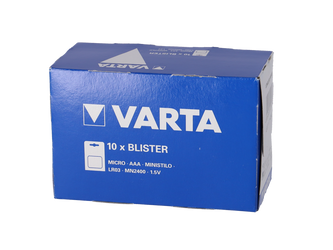 Batterie Micro AAA 1,5 V, VARTA
LR03
VE: 1 Pack. a 4 St. - Produktbild - 2