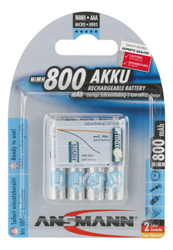 ac630a9683e49c7b760e8721e7bb2f4a-21097902.JPG Akku Ansmann Micro 800mAh NiMH, 1,2V, AAA, 4er-Set - Produktbild - 1