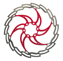 XLC BREMSSCHEIBE BR-X02 Ø 160/1,8MM, SILBER/ROT, 97G - Produktbild - 1