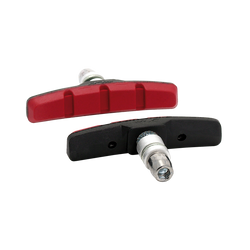 XLC V-BRAKE BREMSSCHUHE BS-V01 4ER SET, 70MM, SCHWARZ/ROT - Produktbild - 1