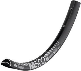 Felge M 502 27,5", DT SWISS
ERD: 564 mm
Größe: 28 Loch, Farbe: Schwarz, Gewicht: 535 g, VE: 1 St. - Produktbild - 1