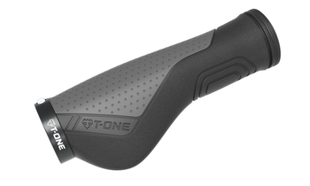 Griffe T-One Ripple Ergo schwarz/grau,130mm,1x Schraubensicherung - Produktbild - 1