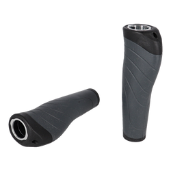 XLC GRIFFE ERGONOMIC GR-S04 135MM, SCHWARZ/GRAU, M. SCHRAUBENSICHER. - Produktbild - 1