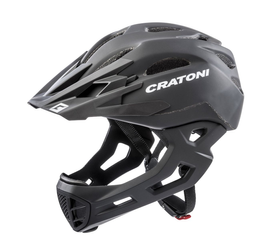 Cratoni MTB-Fahrradhelm C-Maniac schwarz matt L/XL 58–61 cm mit abnehmbarem Kinnbügel - Produktbild - 1