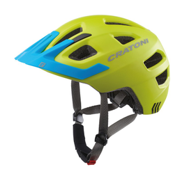 Fahrradhelm Cratoni Maxster Pro (Kid) lime/blau matt, Gr. S/M (51-56cm) - Produktbild - 1