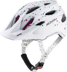 Fahrradhelm Alpina Carapax JR weiß polka dots matt, Gr.51-56cm - Produktbild - 1
