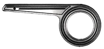 Kettenschutz Horn Alu SL 23 1-flügelig bis 46 Zähne, silber, für Nabenschaltung - Produktbild - 1