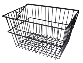 Hinterradkorb City extrahoch 40x30x23,5 cm schwarz abnehmbar - Produktbild - 1