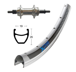 H-Rad 28x1.75Schr.ZKR 6/7f.Starr 36L Exal XP-19 silb/elox.Niro-Spei. - Produktbild - 1