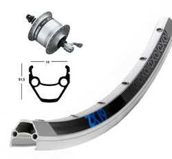 f6e41bb3831d62aa4eb431a594d5977f-21104658.JPG V-Rad 28x1.75Nabend.DHC3003 silb.SSP 36L Exal ZX 19 silber.Niro-Spei. - Produktbild - 1