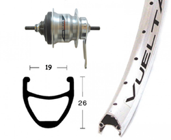 1e7f0e0d09d1eb990b112043a3167fef-21104682-21104682.JPG H-Rad 28x1.75RB-Nabe Shim.7-G.silb.36L Rodi Airline 1 silber.Niro-Spei. - Produktbild - 1