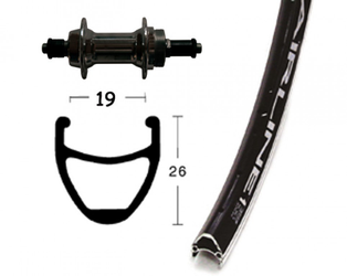 H-Rad 28x1.75Schr.ZKR.6/7f.sz.SSP 36L Rodi Airline 1 schwarz Niro-Spei.(sz) - Produktbild - 1