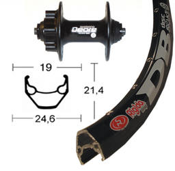 V-Rad 28" Deore Disc 6L.sz.SSP 36L Ryde ZAC 2000 Disc schwz. Niro-Spei.(sz) - Produktbild - 1