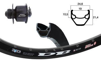 V-Rad 28" Nabend.Alfine Centerl.sz.36L Ryde ZAC 2000 Disc schwz. Niro.Spei.(sz) - Produktbild - 1