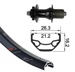 XLC H-RAD 26X1.9 RW-A07 6-LOCH..SZ TA 12 32L - Produktbild - 1