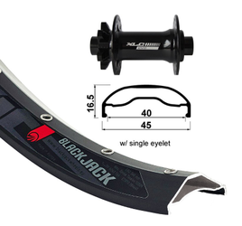 XLC V-RAD 27.5" FW-A14 6-LOCH..SZTA 15 110MM - Produktbild - 1