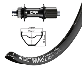 H-Rad 29" Deore XT..szTA 12 148mm, DTSwiss M462 Disk sz .Niro-Spei.(sz)32L - Produktbild - 1 H-Rad 29" Deore XT..szTA 12 148mm, DTSwiss M462 Disk sz .Niro-Spei.(sz)32L - Produktbild - 1