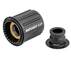 Freilauf/Rotor Umrüstkit Shimano für Ratchet EXP, DT SWISS, Shimano ROAD Kassettenaufnahme, Material: Aluminium, Ausführung: Light S mit Ceramic-Lagern, mit Endkappe, Größe: 12 x 142 mm, Farbe: Schwarz, VE: 1 Kit - Produktbild - 1