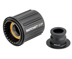 216-00-10840-7613052361093-1-21105590-21105590.png Freilauf/Rotor Umrüstkit Shimano für Ratchet EXP, DT SWISS, Shimano ROAD Kassettenaufnahme, Material: Aluminium, Ausführung: Light S mit Ceramic-Lagern, mit Endkappe, Größe: 12 x 142 mm, Farbe: Schwarz, VE: 1 Kit - Produktbild - 1
