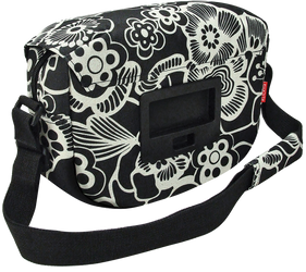 Schulter-Tasche KLICKfix Fun Bag fleur/schwarz, 25x19x8cm, ohne Lenkerad. - Produktbild - 1