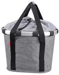 City-Tasche KLICKfix Bikebasket twist silver, 35x28x26cm - Produktbild - 1