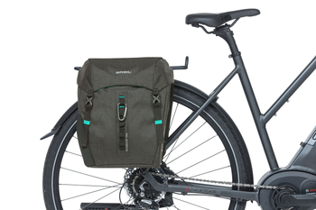 Doppelpacktasche Basil Discovery 365D M schwarz melee, 30x14x31cm, 18ltr - Produktbild - 2