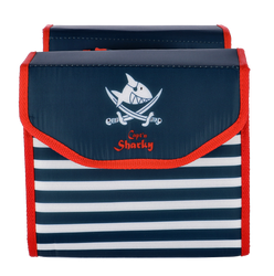 Doppelpacktasche Bike Fash. Captn Sharky weiß/blau/rot, 230x200x80mm - Produktbild - 3