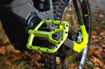 Pedal Xpedo TRIDENT limegreen, 9/16", Plattform, XMX28AC - Produktbild - 2