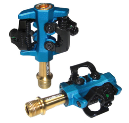 Pedal Xpedo Clipless CXR Pro TI blau/gold, 9/16", zweiseitig XPT,XMF10AT - Produktbild - 1