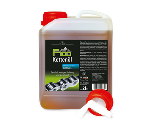 F100 Kettenöl Set 2 Liter Kanister inkl. 50 ml Tropfflasche und Auslaufhahn - Produktbild - 1