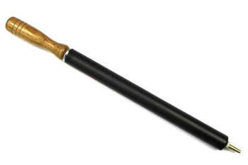 Fussballpumpe mit Holzgriff 250mm, schwarz - Produktbild - 1