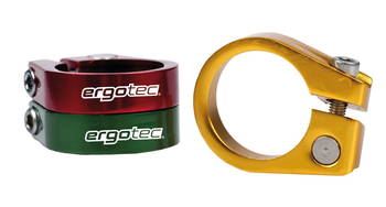 Sattelstütz-Klemmring Ergotec Ø 34,9mm rot, Alu, mit Innensechskantschraube - Produktbild - 1