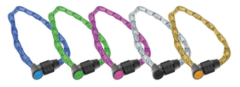 Kettenschl.Onguard Lightweight Combo8198 Länge 80cm, Ø4mm, farbl. sortiert, VE 10 - Produktbild - 1