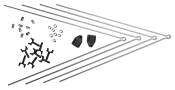 V-Strebenpaar SKS SECU Chromopl. VR+HR für Kunststoffbleche 10184 - Produktbild - 1