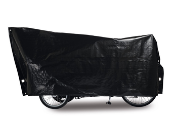 Fahrradschutzhülle Cargo Bike VK 120 x 295cm, schwarz, inkl. 2 große Ösen - Produktbild - 1