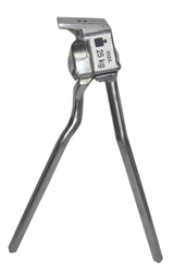 Zweibeinständer Alu Esge silber L - lang 320 mm - Produktbild - 1