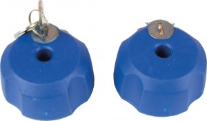 Knebelmutter, abschließbar, blau für XLC Heckträger Azura Xtra/Easy 20 - Produktbild - 1