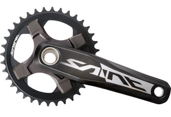 Kurbelgarnitur Shimano Saint FC-M820 10-f.,36Z,175mm,sw,HollowII,m. Lagers. - Produktbild - 1