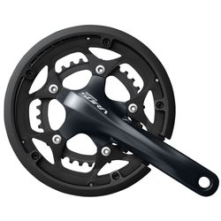 SHIMANO Kurbelgarnitur SORA FC-R3000 9-fach 175 mm 50-34 Zähne Schwarz mit KSR - Produktbild - 1