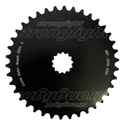 Kettenblatt E-Bike Stronglight BoschGen3 38 Zähne, sw, full design, direct mount - Produktbild - 1