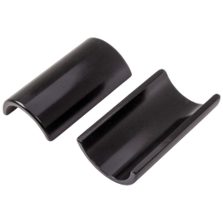 Reduzierhülsen-Set schwarz Alu, für Vorbauten (31,8 auf 25,4mm) - Produktbild - 1