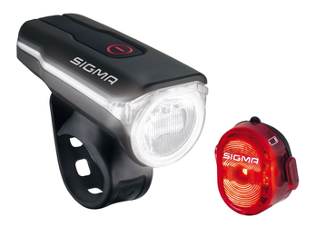 Sigma Sport Beleuchtung AURA 60 USB Set mit NUGGET II - Produktbild - 1 Sigma Sport Beleuchtung AURA 60 USB Set mit NUGGET II - Produktbild - 1