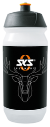 Trinkflasche SKS Small 500ml, transp. m. SKS Motivbild Hirsch - Produktbild - 1