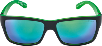 Sonnenbrille Alpina Kacey Rahmen sw matt/grün, Glas grün, versp. - Produktbild - 2