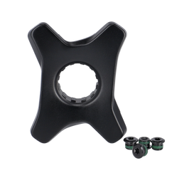 Crank Spider Fazua E-Bike 107mm,schwarz,inkl.Kettenblattschrauben - Produktbild - 1