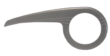 Kettenschutz Hebie 1-flügelig 42 Zähne,silber,210mm,f. Kettenschaltung - Produktbild - 1