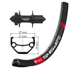 0f5a00c332508ee4ff2b96aaac1ac40e-21117847.JPG H-Rad 26x1.90"DeoreXT 6L.Disc sz.SSP36L DT Swiss 545 Disc schw.Niro-Spei.(sz) - Produktbild - 1