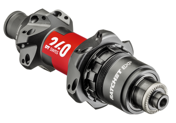 Nabe Road HR 240 EXP Straightpull Non Disc, DT SWISS, HR, 5/130 mm QR, SRAM XDR Road (AXDR) mit Ratchet EXP, Größe: 24 Loch, Farbe: schwarz, Gewicht: 188 g, VE: 1 Stk. - Produktbild - 1