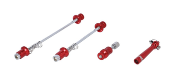 XLC Schnellspannset QR-L08 rot, diebstahlgesichert - Produktbild - 1 XLC Schnellspannset QR-L08 rot, diebstahlgesichert - Produktbild - 1