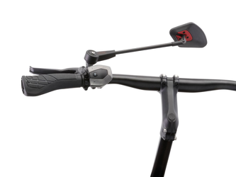 Krampe KF Cross Fahrradspiegel Typ A mittlere Außenklemmung schwarz sicher und flexibel montierbar - Produktbild - 2